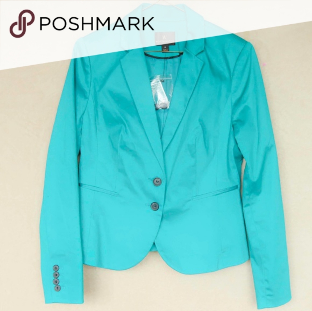 Worthington Career Blazer (Dark Teal)
